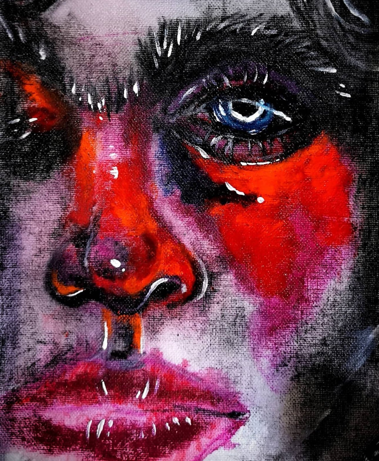 Close up facial drawing 15